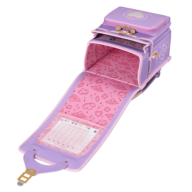 フィットちゃんランドセル あい・愛ティアラ ジュエリープリンセス(ラベンダー×ベビーピンク) 安ピカッタイプ＋楽ッション