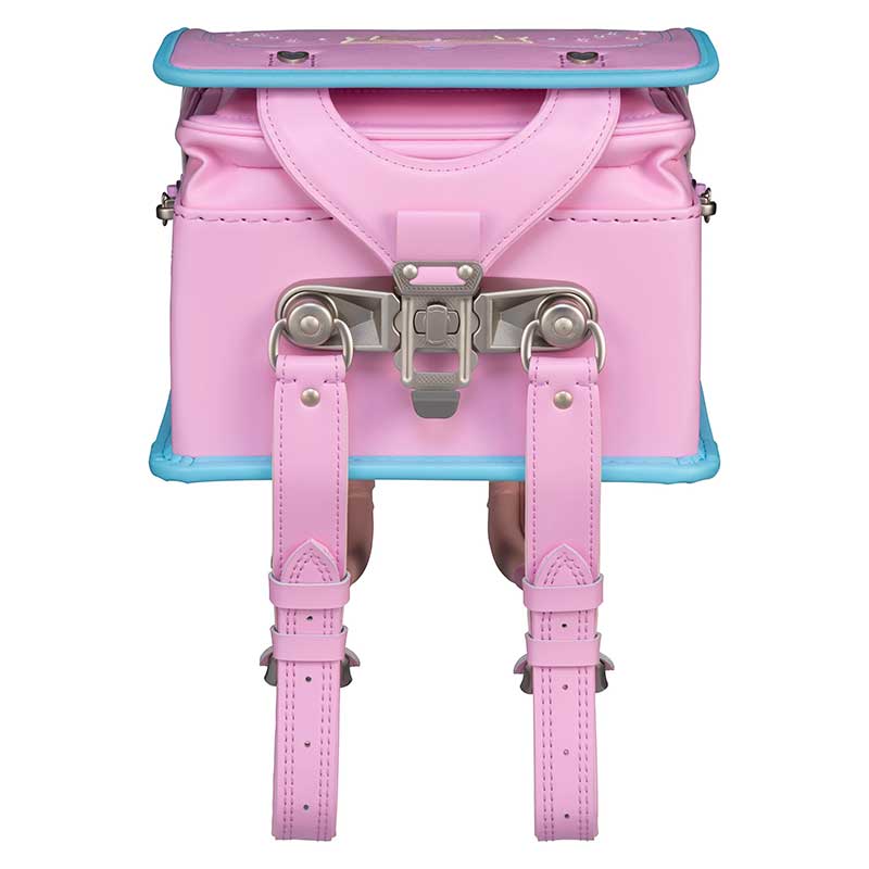 【軽量タイプ】フィットちゃんランドセル パステルガール (ベビーピンク×アクア) 安ピカッタイプ＋楽ッション
