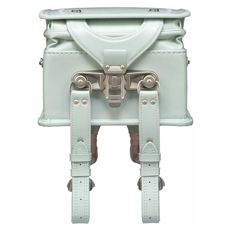 【3月1日販売開始】フィットちゃんランドセル ルル・フラワー(ミント×ミント) 安ピカッタイプ+楽ッション 軽量タイプ