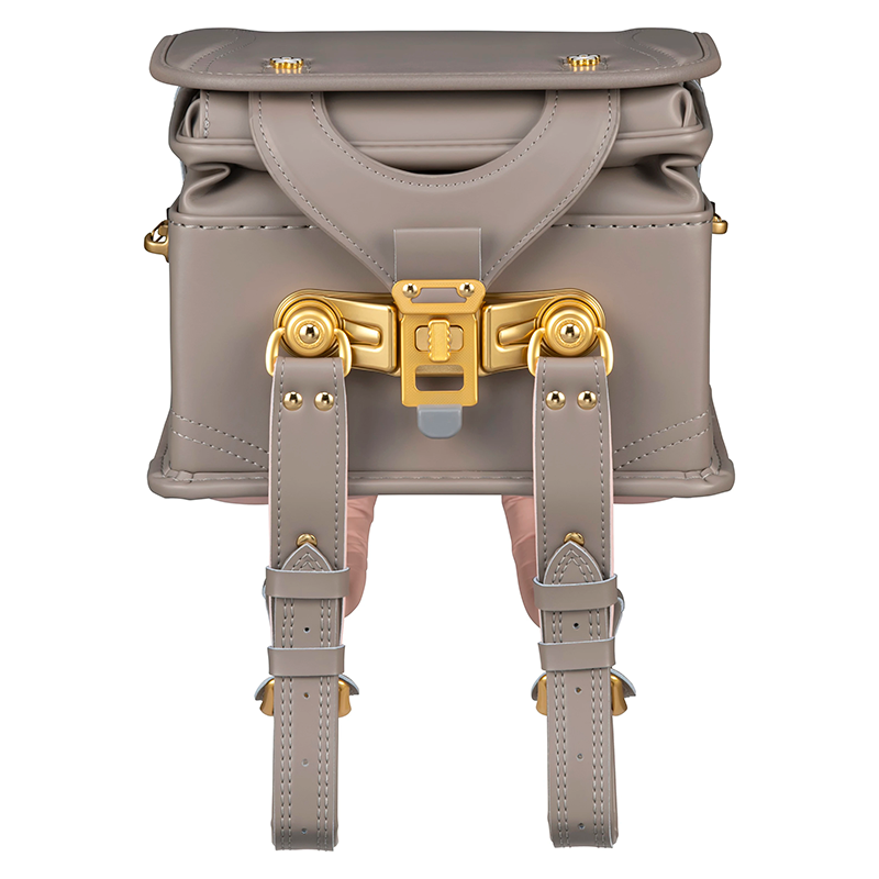 【3月1日販売開始】フィットちゃんランドセル フロル(スモークブラウン×スモークブラウン) 安ピカッタイプ＋楽ッション