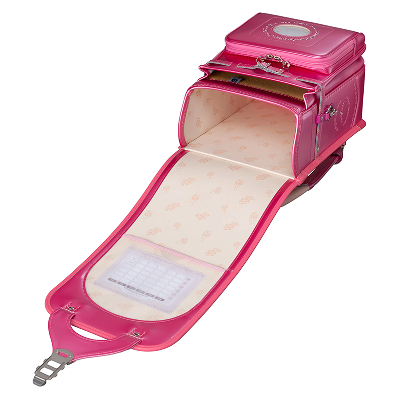 【3月1日販売開始】フィットちゃんランドセル リノル(パールピンク×ホットピンク) 安ピカッタイプ＋楽ッション