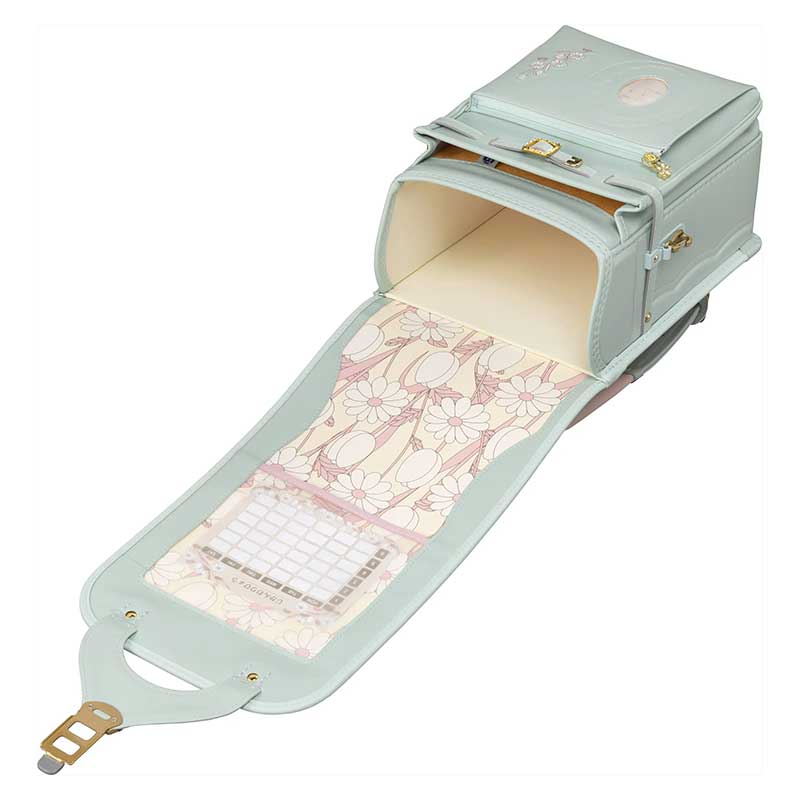 【3月1日販売開始】フィットちゃんランドセル フロル(ミント×ミント) 安ピカッタイプ＋楽ッション