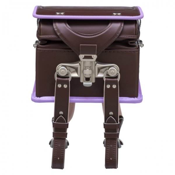 【3月1日販売開始】フィットちゃんランドセル プティガール(ココアブラウン×ラベンダー) 安ピカッタイプ＋楽ッション　