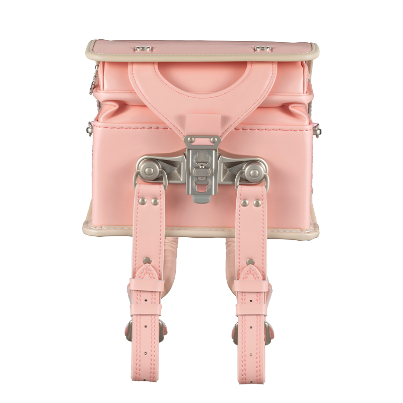 【3月1日販売開始】フィットちゃんランドセル プティガール(ペールピンク×ベージュ) 安ピカッタイプ＋楽ッション　