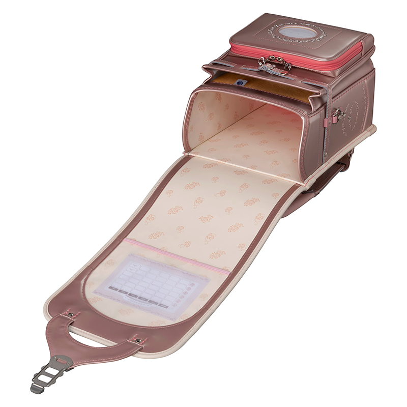 【3月1日販売開始】フィットちゃんランドセル リノル(シャパンピンク×ベージュ) 安ピカッタイプ＋楽ッション