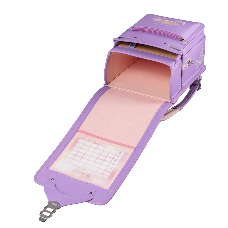 【3月1日販売開始】フィットちゃんランドセル ルル・フラワー(ラベンダー×ラベンダー) 安ピカッタイプ+楽ッション 軽量タイプ