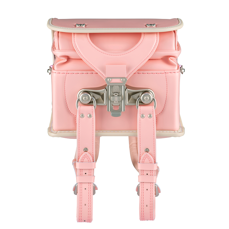 フィットちゃんランドセル シュシュ・フローラ(ペールピンク×ベージュ) 安ピカッタイプ+楽ッション