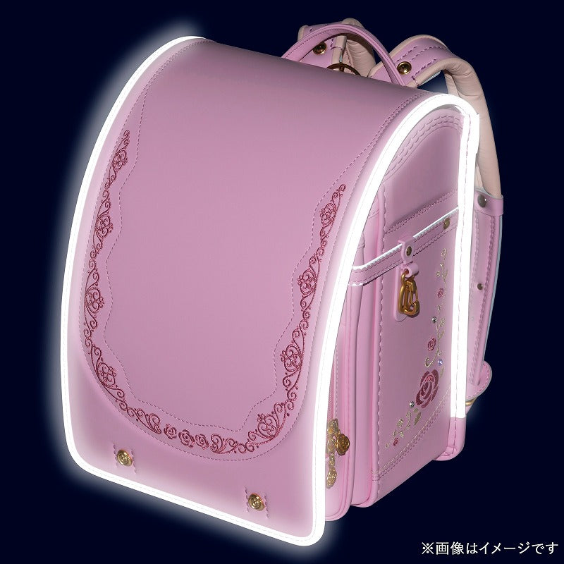 フィットちゃんランドセル ロイヤルローズ プルミエール (ベビーピンク×ベビーピンク) 安ピカッタイプ＋楽ッション