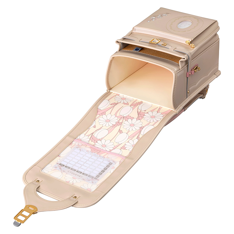 【3月1日販売開始】フィットちゃんランドセル フロル(ベージュ×ベージュ) 安ピカッタイプ＋楽ッション