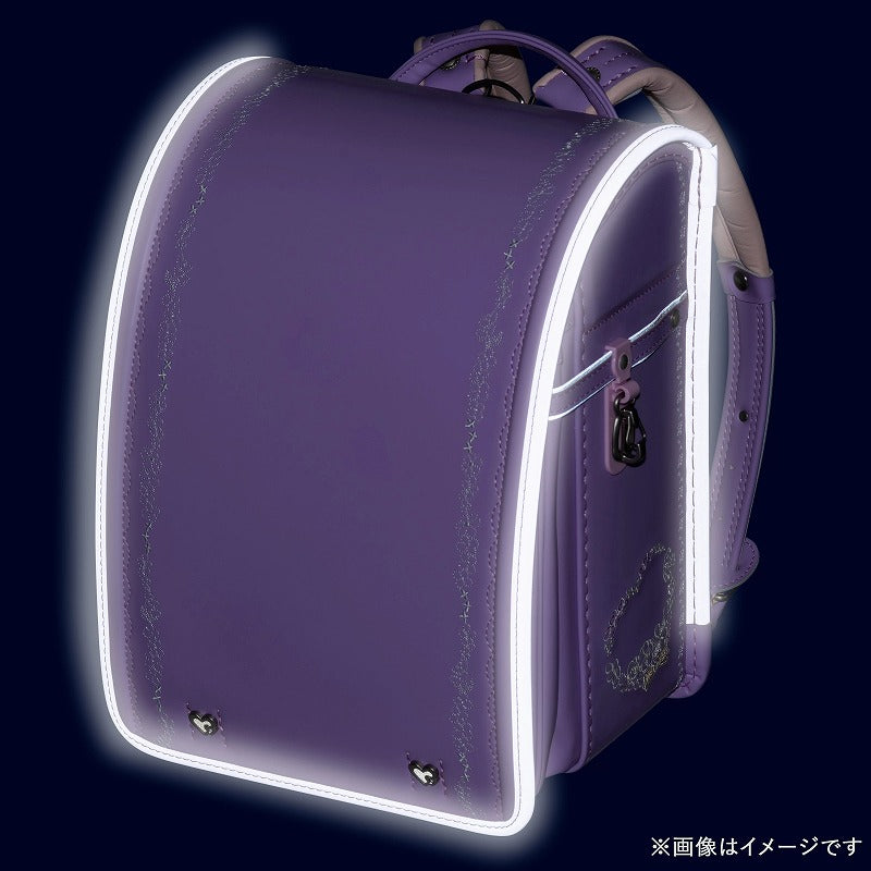 【3月1日販売開始】フィットちゃんランドセル ルル・フラワー(ラベンダー×ラベンダー) 安ピカッタイプ+楽ッション 軽量タイプ