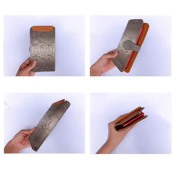 【50％オフ！】限定価格　sledge（スレッジ）Antique python（アンティークパイソン）サイドスナップスマホケース