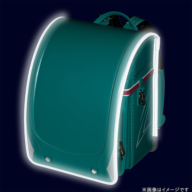 【3月1日販売開始】フィットちゃんランドセル ビークリー(パールエメラルド×アッシュグレー) 安ピカッタイプ＋楽ッション