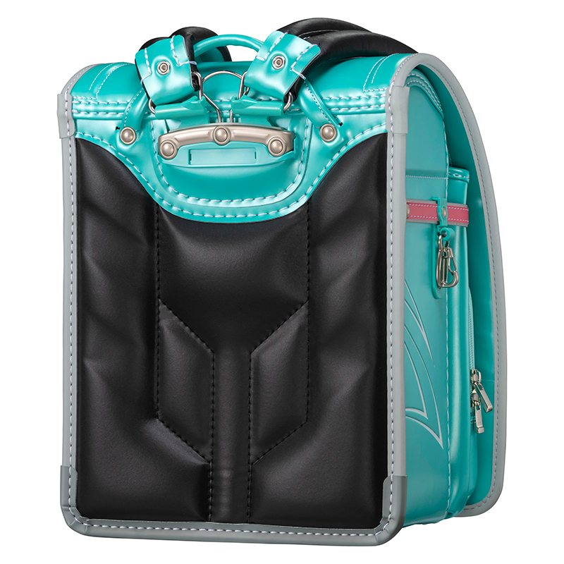 【3月1日販売開始】フィットちゃんランドセル ビークリー(パールエメラルド×アッシュグレー) 安ピカッタイプ＋楽ッション