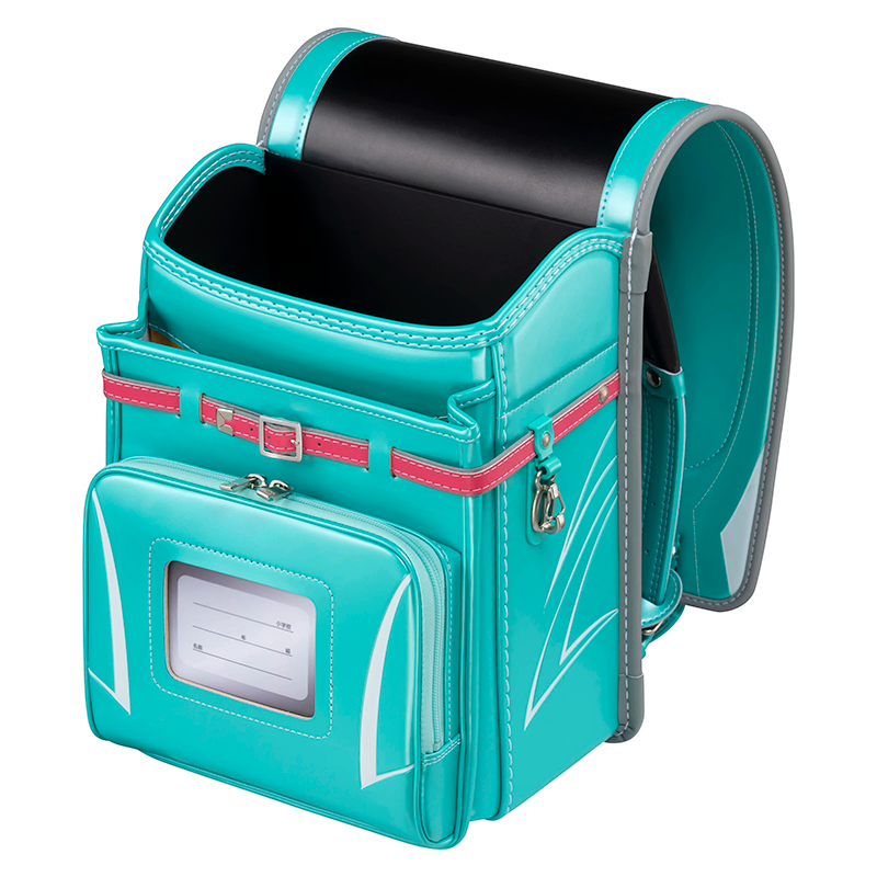 【3月1日販売開始】フィットちゃんランドセル ビークリー(パールエメラルド×アッシュグレー) 安ピカッタイプ＋楽ッション