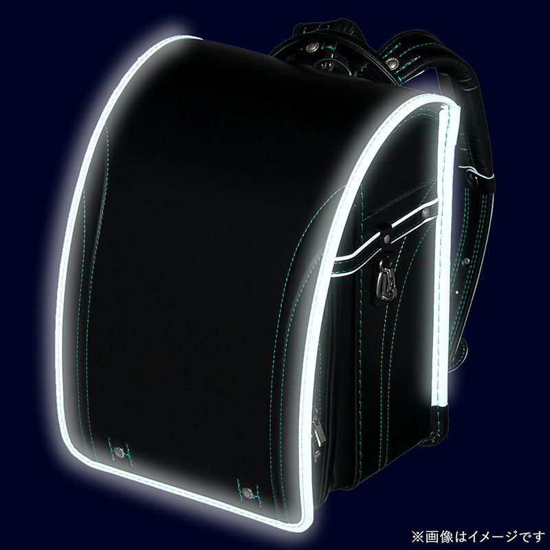 フィットちゃんランドセル グッドボーイDX(クロ×グリーン) 安ピカッタイプ＋楽ッション　