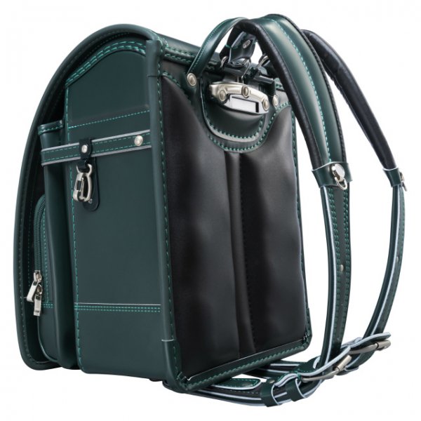 【3月1日販売開始】フィットちゃんランドセル タフボーイDX(グリーン×グリーン) 安ピカッタイプ＋楽ッション　