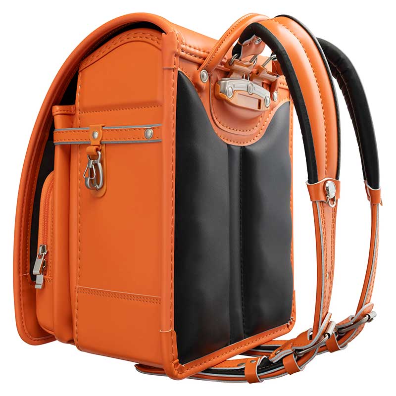 【3月1日販売開始】フィットちゃんランドセル タフボーイDX( オレンジ×オレンジ) 安ピカッタイプ＋楽ッション　