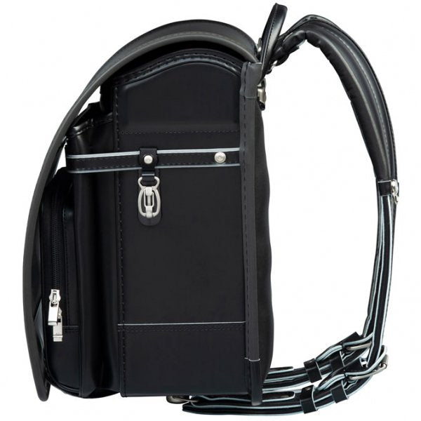 【3月1日販売開始】フィットちゃんランドセル タフボーイDX(クロ×メタルグレー) 安ピカッタイプ＋楽ッション　