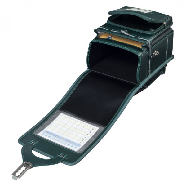 【3月1日販売開始】フィットちゃんランドセル タフボーイDX(グリーン×グリーン) 安ピカッタイプ＋楽ッション　