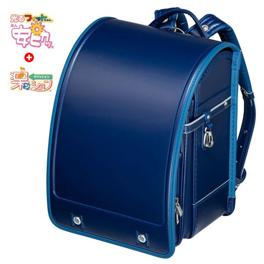 【3月1日販売開始】フィットちゃんランドセル タフボーイDX(マリン×マリン) 安ピカッタイプ＋楽ッション　