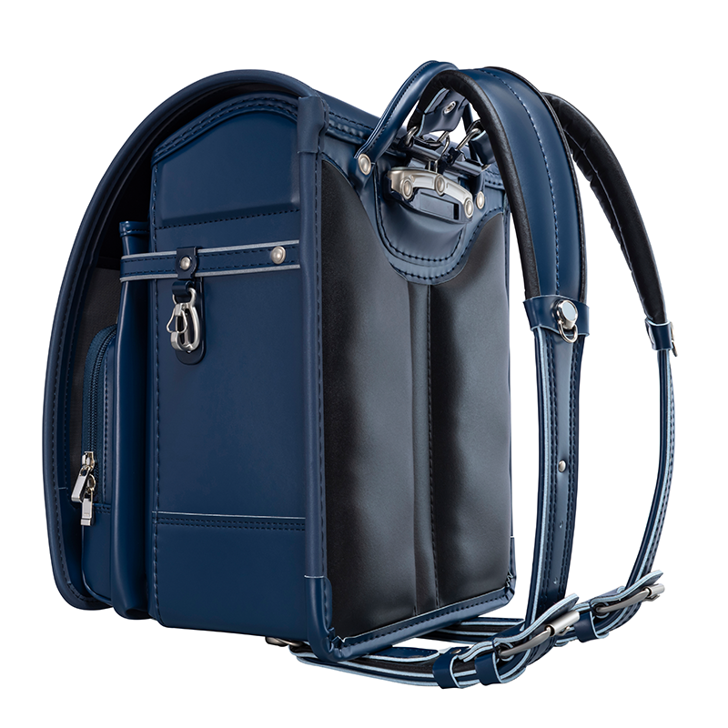 【3月1日販売開始】フィットちゃんランドセル タフボーイDX(ネイビーブルー×ネイビーブルー) 安ピカッタイプ＋楽ッション　