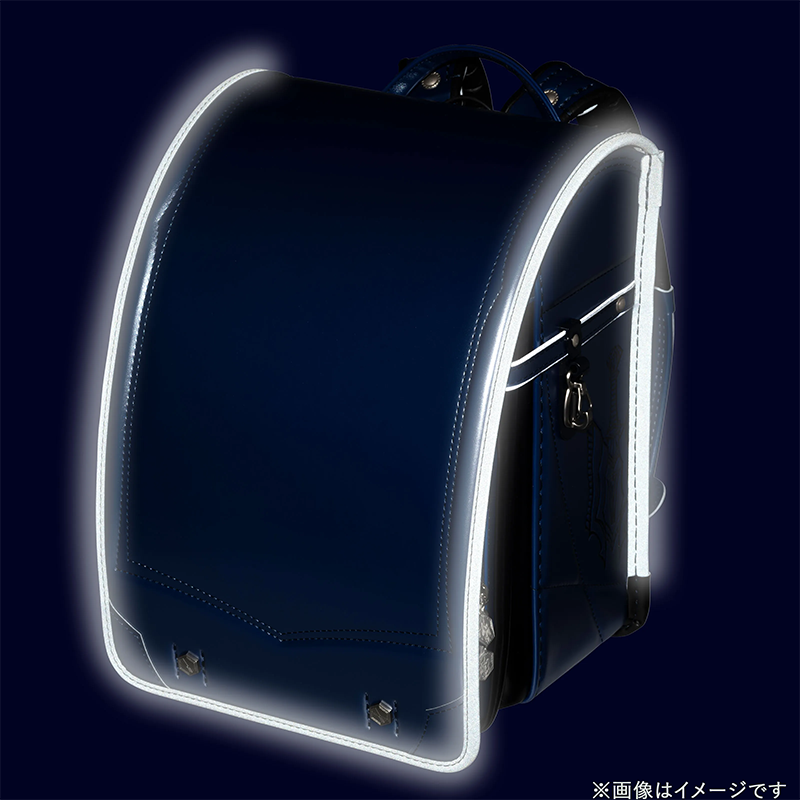 フィットちゃんランドセル ナイト騎士ブレイドワイド(スターライトブルー×メタルグレー) 安ピカッタイプ＋楽ッション