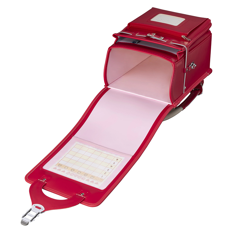 フィットちゃんランドセル フィットちゃんベーシックワイド(チェリー×チェリー) 安ピカッタイプ＋楽ッション