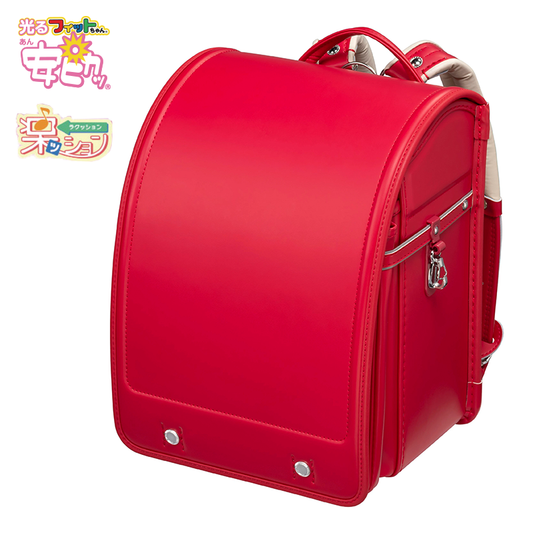 フィットちゃんランドセル フィットちゃんベーシックワイド(チェリー×チェリー) 安ピカッタイプ＋楽ッション