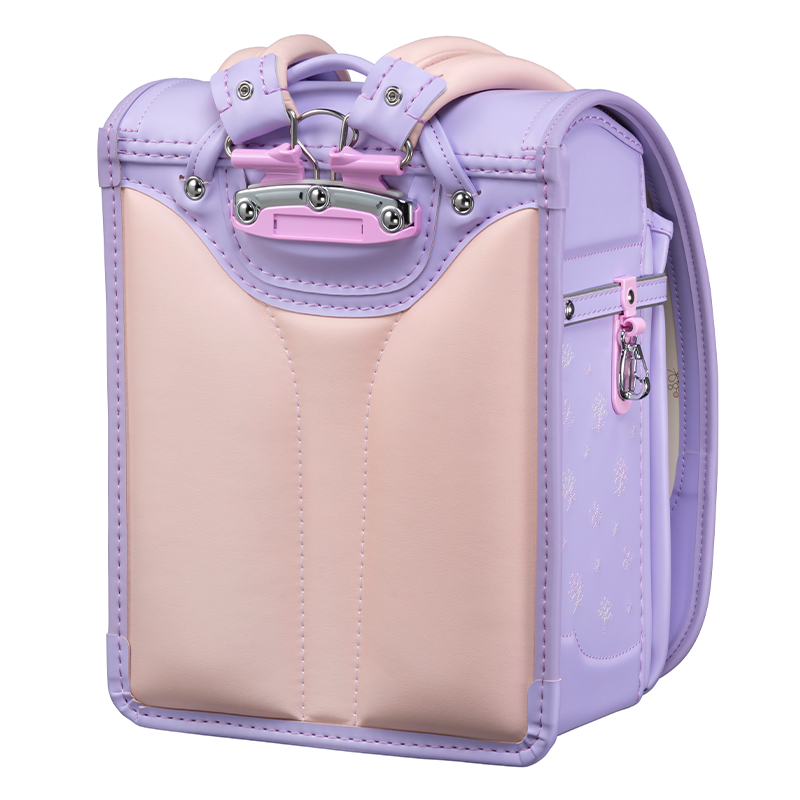 フィットちゃんランドセル シュシュ・フローラ軽量(ペールラベンダー×ペールラベンダー) 安ピカッタイプ＋楽ッション