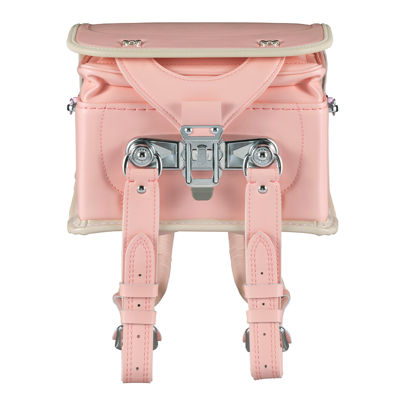 フィットちゃんランドセル シュシュ・フローラ軽量(ペールピンク×ベージュ) 安ピカッタイプ＋楽ッション