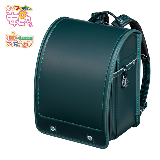 フィットちゃんランドセル フィットちゃんベーシック軽量(グリーン×グリーン) 安ピカッタイプ＋楽ッション