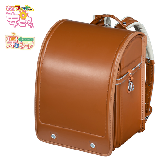 フィットちゃんランドセル フィットちゃんベーシックワイド(キャメル×キャメル) 安ピカッタイプ＋楽ッション