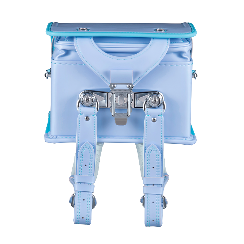 フィットちゃんランドセル フィットちゃんベーシックワイド(ペールブルー×アクア) 安ピカッタイプ＋楽ッション