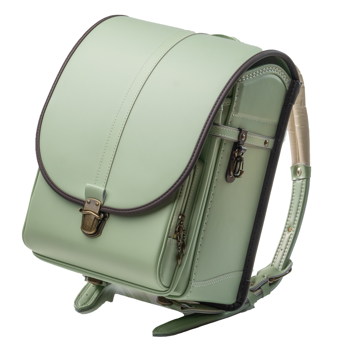 【3月1日販売開始】Oeuf＋ランドセル - Pistachio Green（ピスタチオグリーン×チョコ）