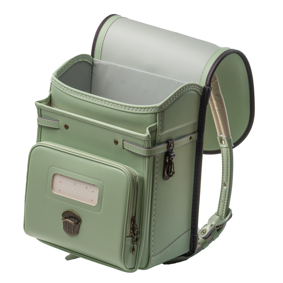 【3月1日販売開始】Oeuf＋ランドセル - Pistachio Green（ピスタチオグリーン×チョコ）