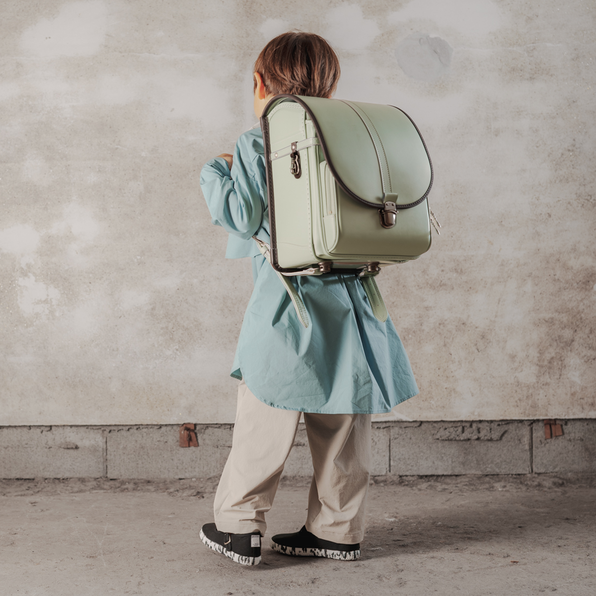 【3月1日販売開始】Oeuf＋ランドセル - Pistachio Green（ピスタチオグリーン×チョコ）