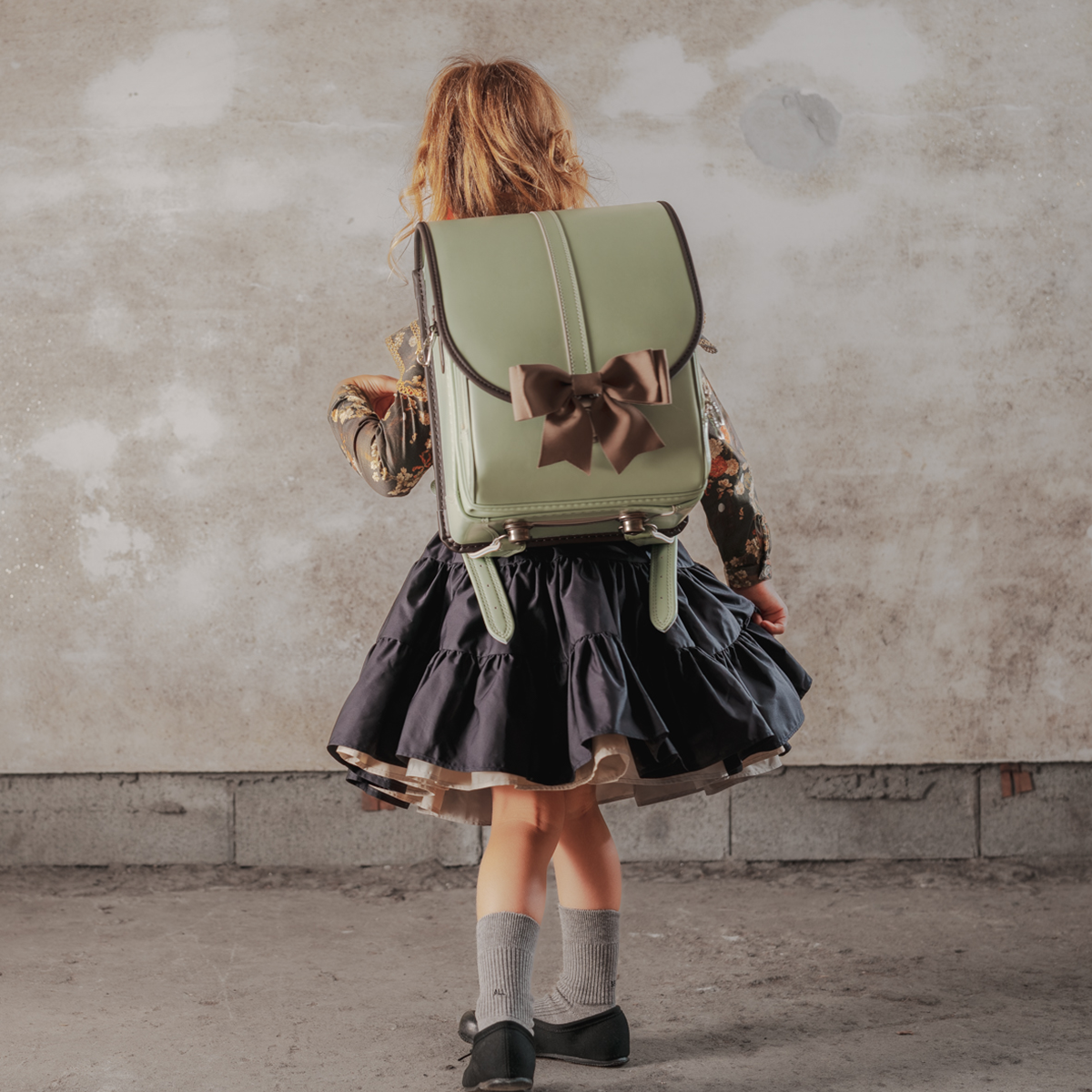 【3月1日販売開始】Oeuf＋ランドセル - Pistachio Green（ピスタチオグリーン×チョコ）
