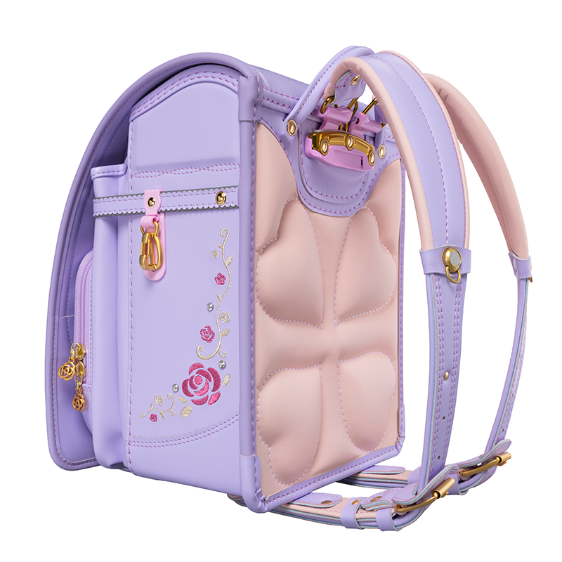 フィットちゃんランドセル ロイヤルローズ プルミエール (ペールラベンダー×ペールラベンダー) 安ピカッタイプ＋楽ッション