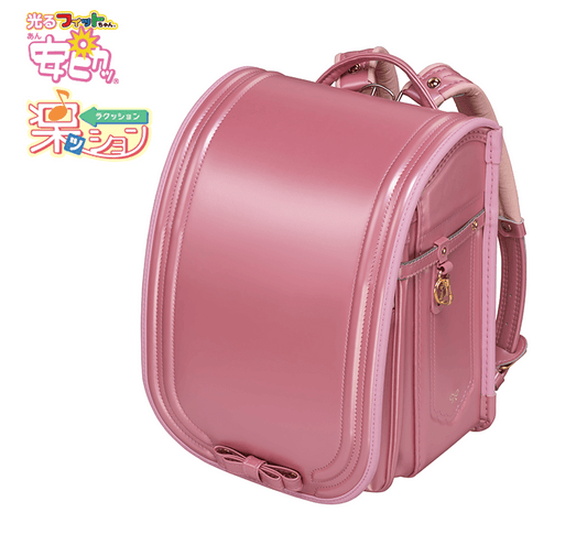 【3月1日販売開始】フィットちゃんランドセル シェルール（キャンディピンク×ベビーピンク）安ピカッタイプ＋楽ッション