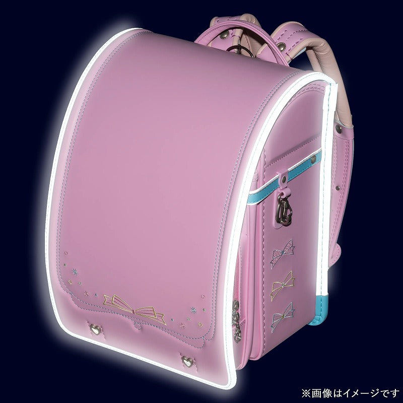 フィットちゃんランドセル パステルガール (ベビーピンク×アクア) 安ピカッタイプ＋楽ッション