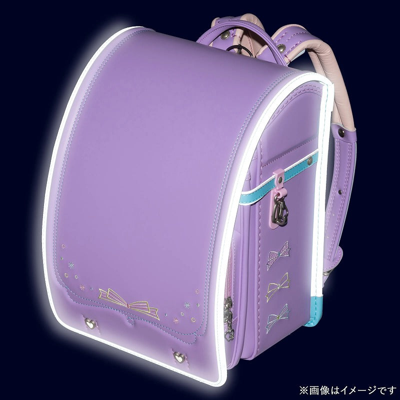 フィットちゃんランドセル パステルガール (ラベンダー×アクア) 安ピカッタイプ＋楽ッション