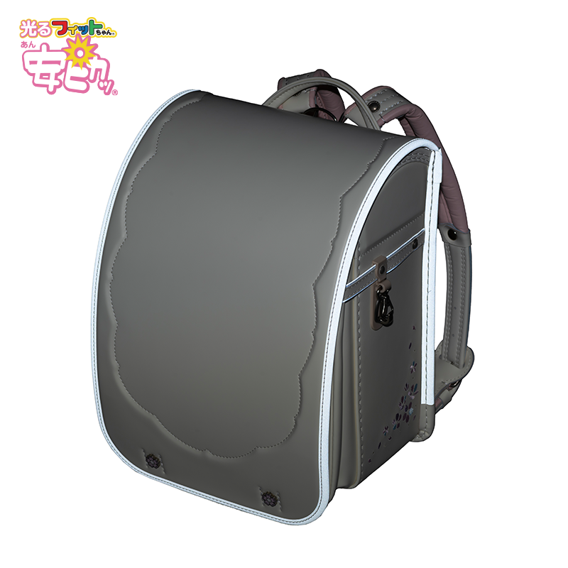フィットちゃんランドセル はなえみ(プラチナホワイト×ベージュ) 安ピカッタイプ＋楽ッション