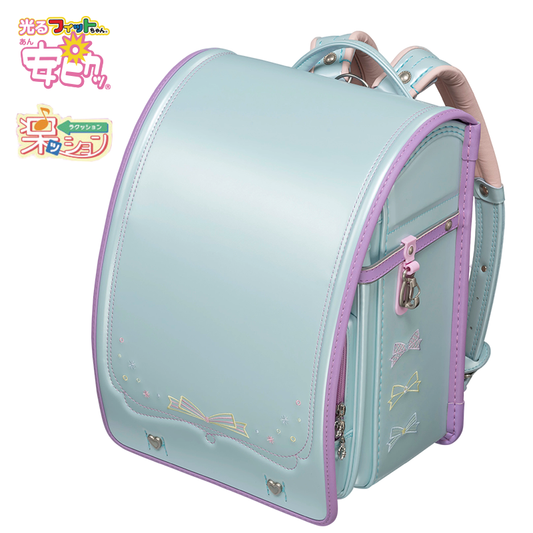 【軽量タイプ】フィットちゃんランドセル パステルガール (ミントグリーン×ラベンダー) 安ピカッタイプ＋楽ッション