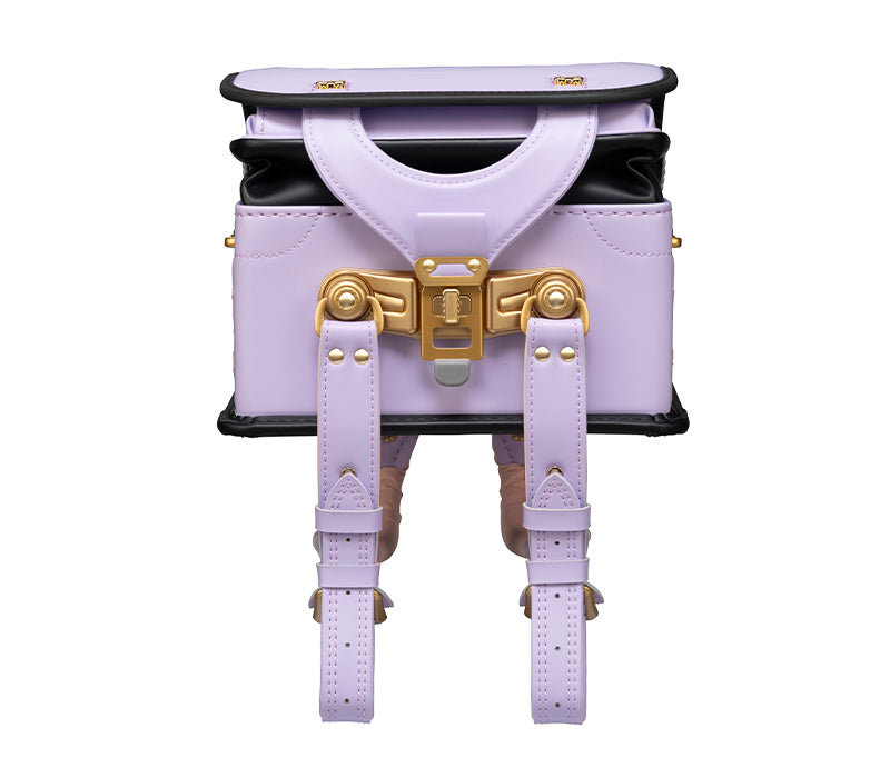 【3月1日販売開始】フィットちゃんランドセル ミオコフレ（ペールラベンダー×クロ）安ピカッタイプ＋楽ッション