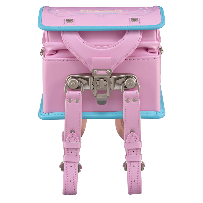 フィットちゃんランドセル パステルガール (ベビーピンク×アクア) 安ピカッタイプ＋楽ッション