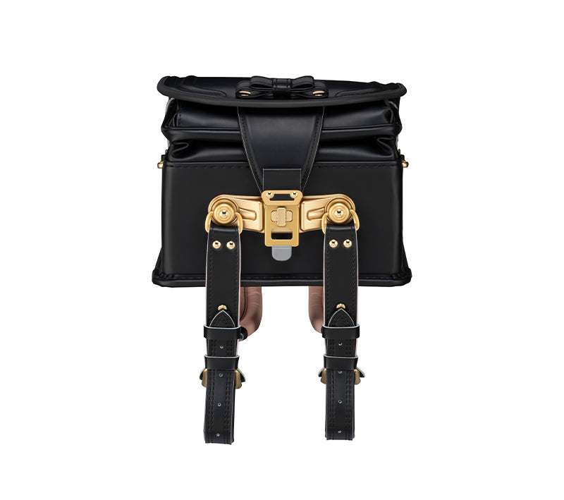 【3月1日販売開始】フィットちゃんランドセル シェルール（クロ×クロ）安ピカッタイプ＋楽ッション