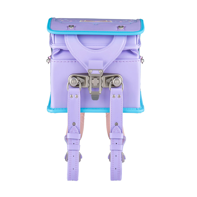 フィットちゃんランドセル パステルガール (ペールラベンダー×アクア) 安ピカッタイプ＋楽ッション