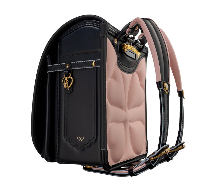 【3月1日販売開始】フィットちゃんランドセル シェルール（クロ×クロ）安ピカッタイプ＋楽ッション