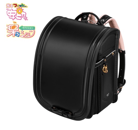 【3月1日販売開始】フィットちゃんランドセル シェルール（クロ×クロ）安ピカッタイプ＋楽ッション